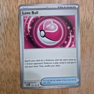 QTY 1 Pokemon Love Ball Trainer Item Card
